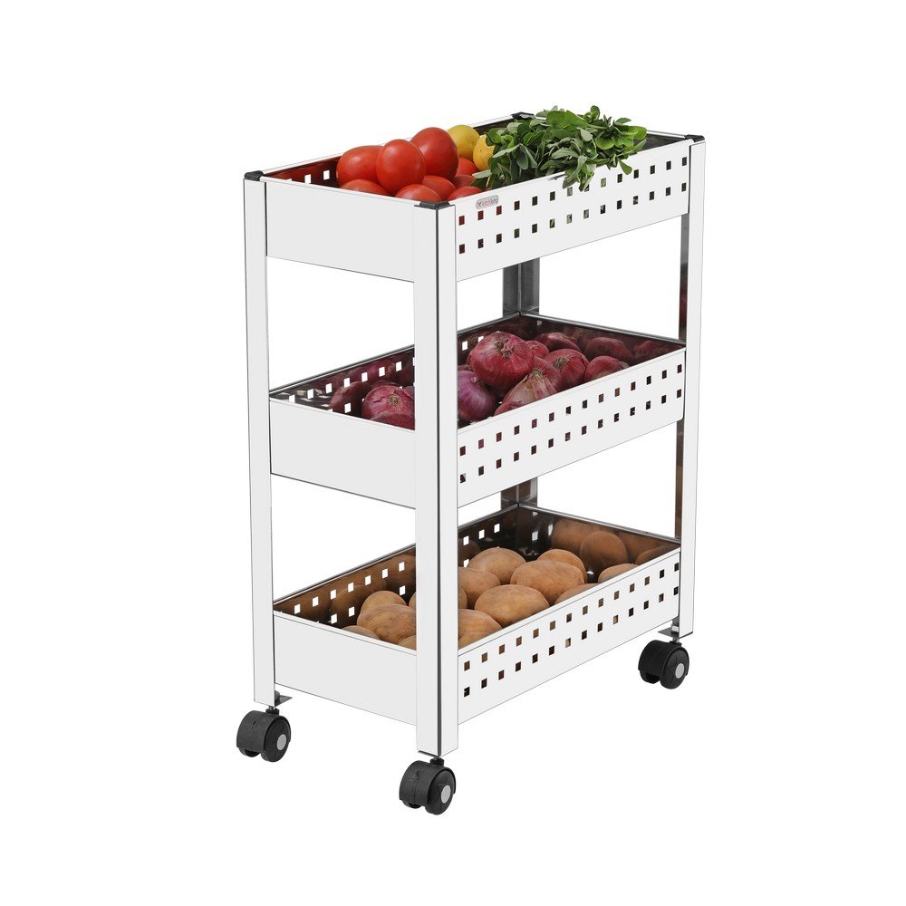 Vegetable Trolley - Perforated Deluxe - Triple